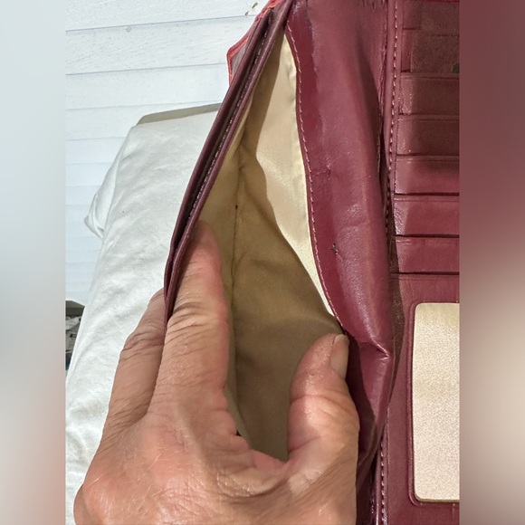 Coach Red Turn-lock Leather Wallet - Picture 7 of 11